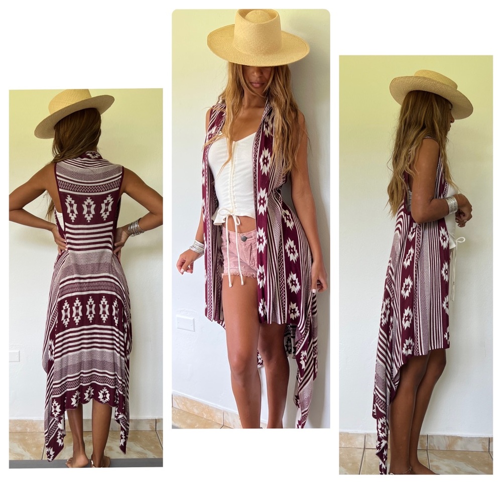 Asymmetrical Cardigan Vest